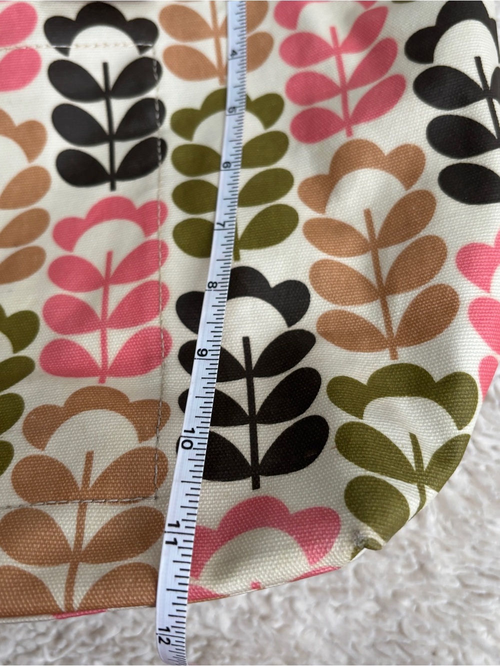 Orla Kiely Multicolor Stem-Print Tote with Matching Waller - Picture 13 of 16